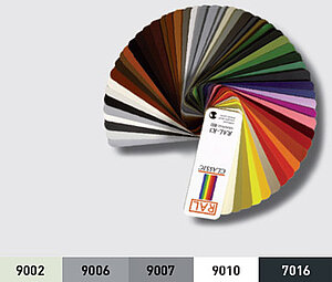 color coating examples for roller shutters