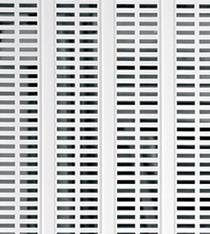 Perforated ribbed plates