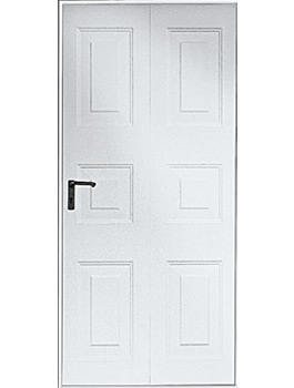 Rectangular raised panel for garage side doors