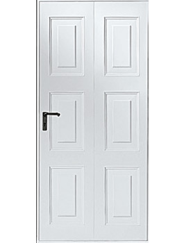 Vertical raised panel for garage side doors