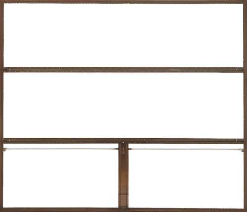 Door leaf frame open for infill