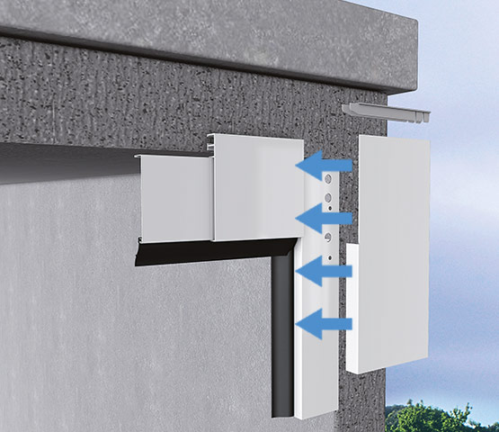 Universal panel solution, view from the outside