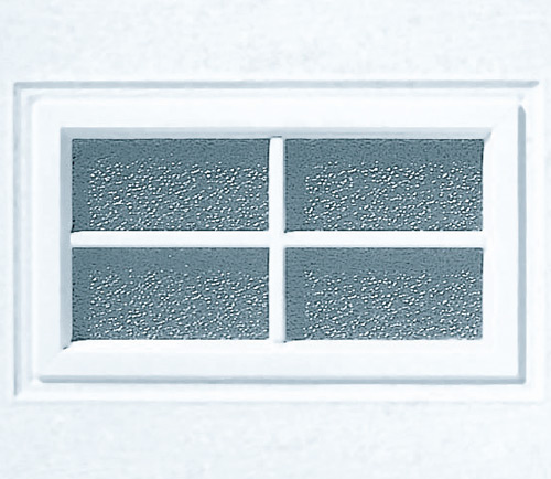 Square frosted window for garage doors