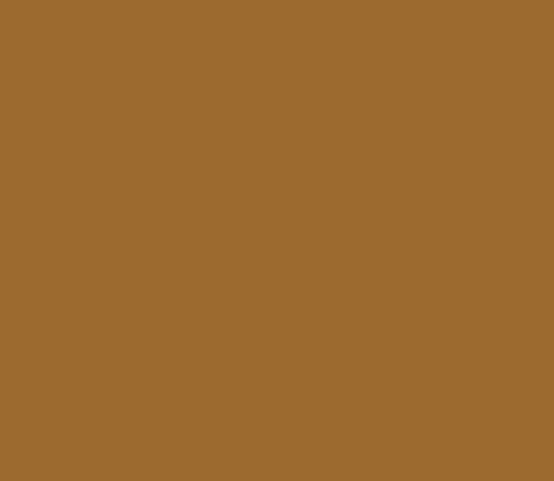 Ochre brown color finish for garage door