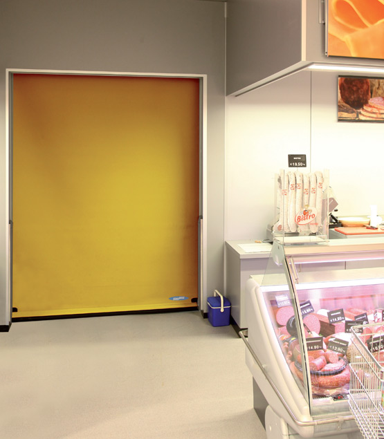 rapid roll door with tubular motor