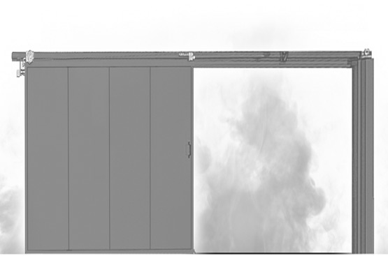 Rd SKE 1 sliding smokeproof door 1 leaf
