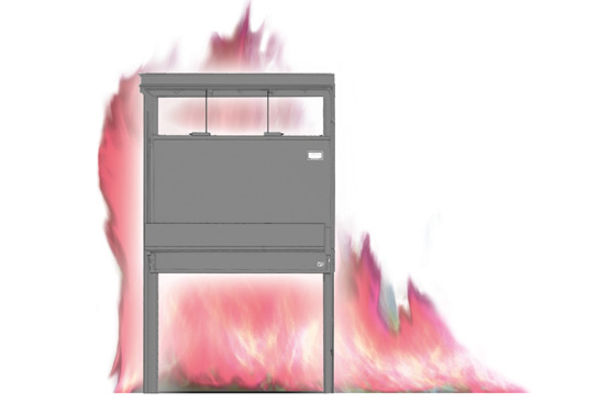 T90 FBH fire resistant lifting flap