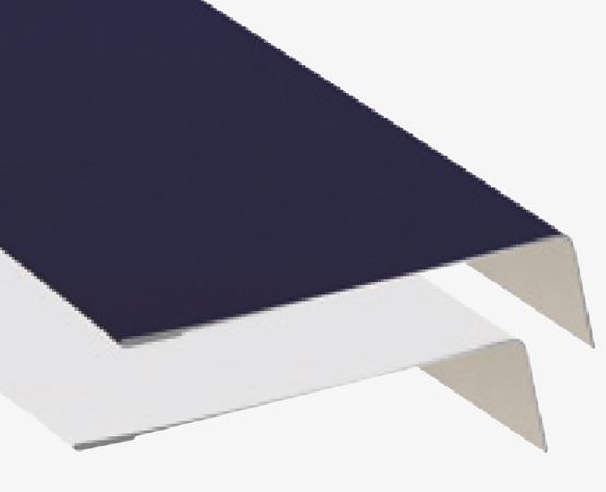 20.5 x 80 mm trim profile for garage door installation in the opening