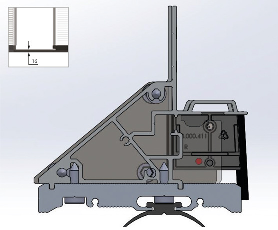 22 mm low sill version