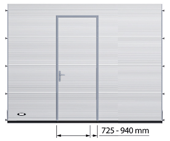 Door width and height