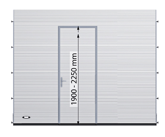 An integrated pass door