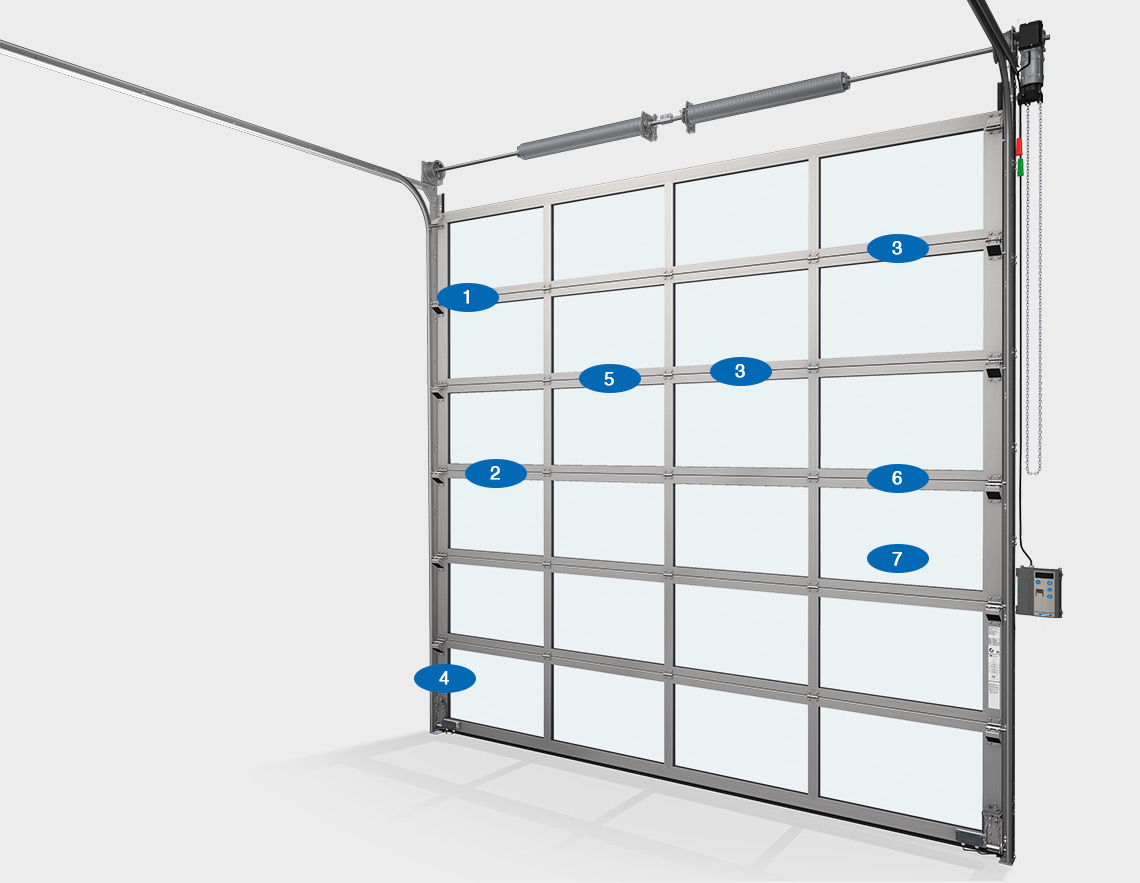 sectional industrial garage doors 