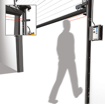 Opto sensor in front of the door