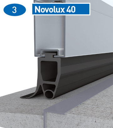 rubber sealing profiles to optimize the floor seal