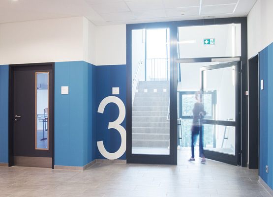 T30-1 RS fire resistant doors with large leaf and generous glazing