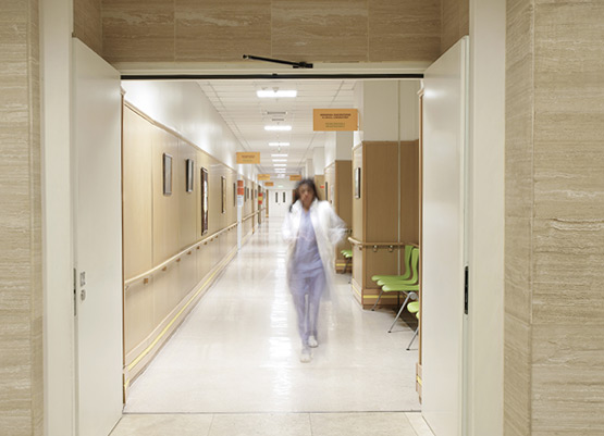 T30 fire resistant doors in hospital