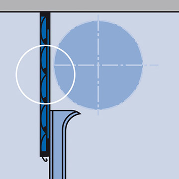 Vertical header panel