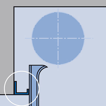 Horizontal header panel