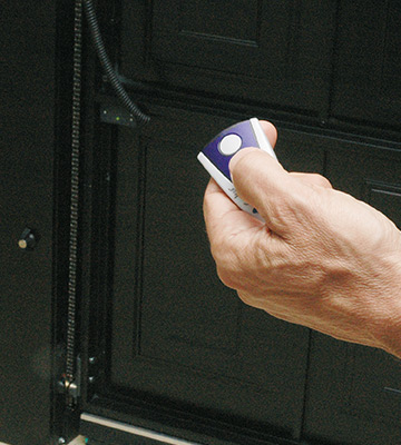 The door can also be opened the same way by key switch from the outside.