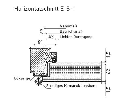 E-S-1 horizontal section